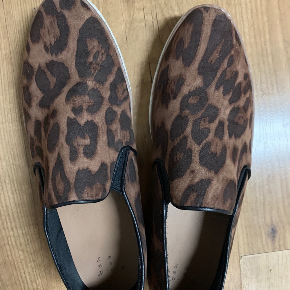 A new day leopard slip ons